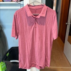Lululemon Athletica Men's Polo in Pink